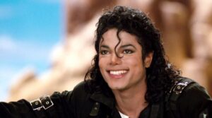 King of pop with smile